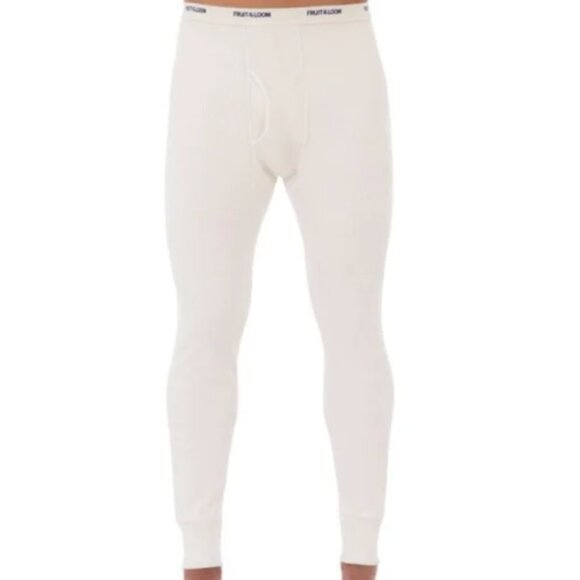 NWT Fruit of the Loom Mens Thermal Bottom Dual Defense Waffle Knit Pants Size XL - Picture 2 of 14